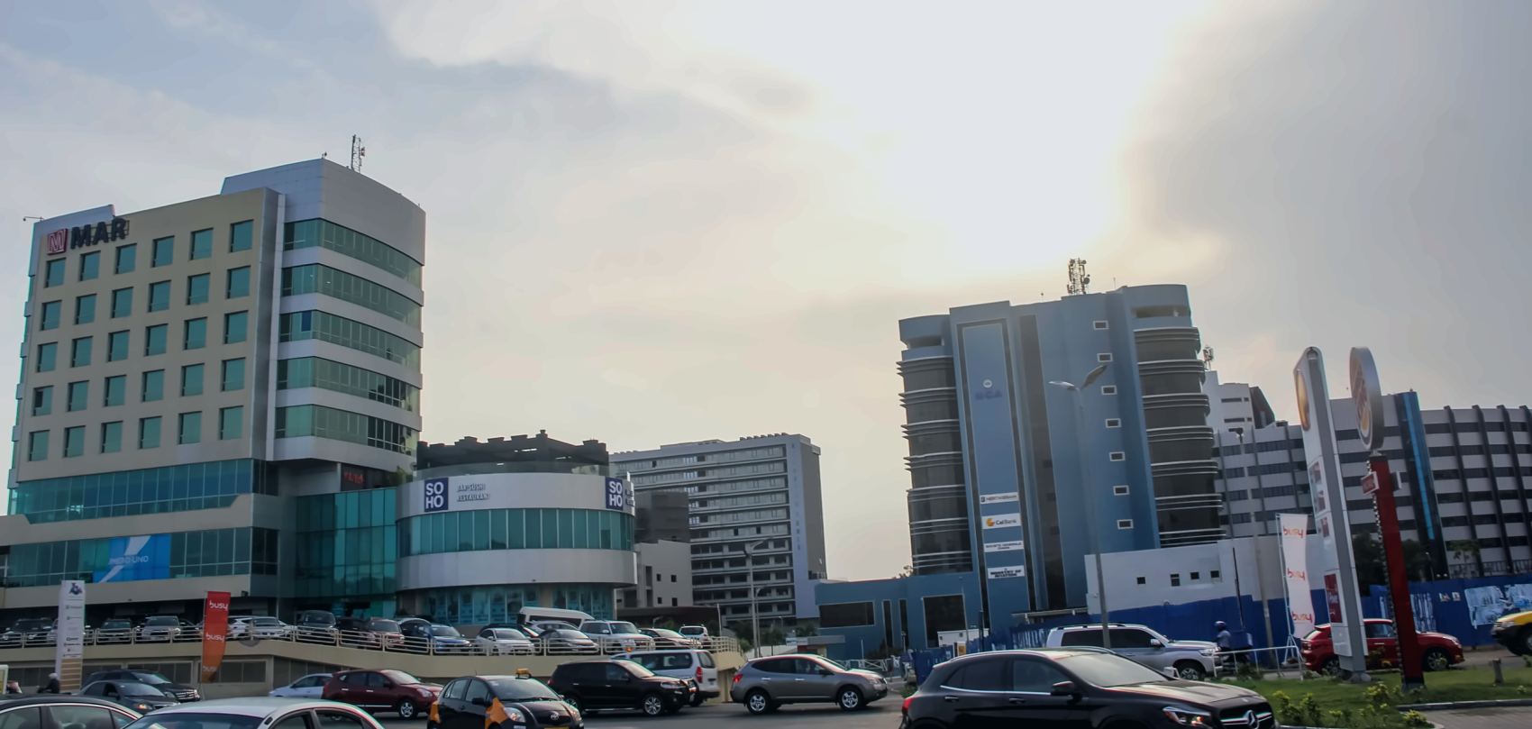 The Airport City skyline in Accra